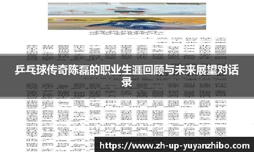 乒乓球传奇陈磊的职业生涯回顾与未来展望对话录